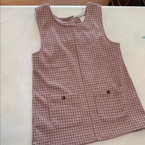 Nicole Miller Plaid Sleeveless jumper dresswith Pockets size 3t